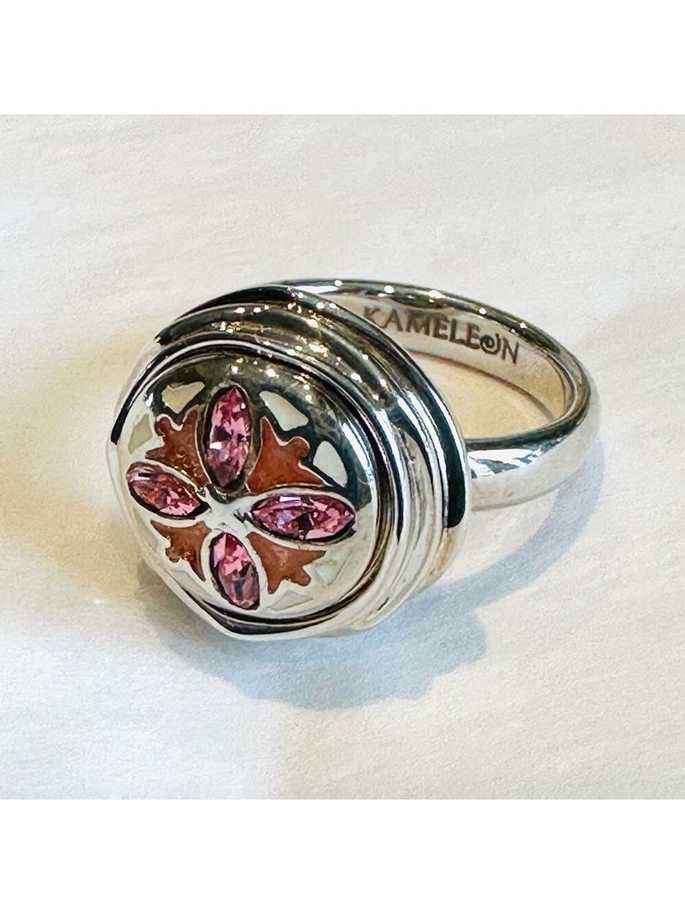 Kameleon Jewel Pop Sterling 925 Ring Coming Up Roses  KR048 NWT Ring only Size 6